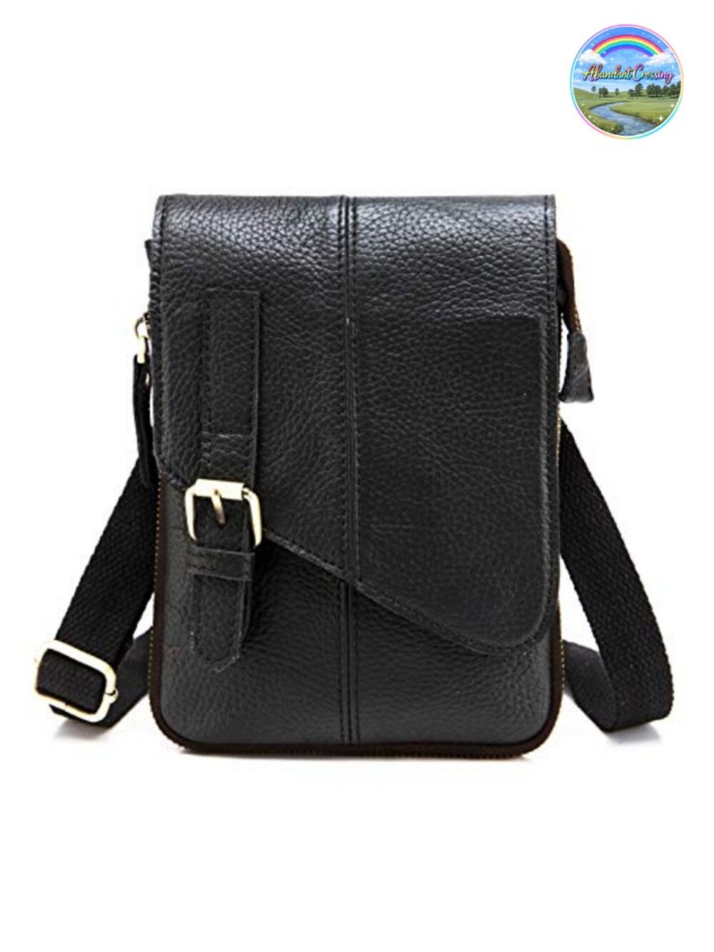 Genuine Leather Small Messenger Shoulder Satchel Belt Waist Bag Pouch